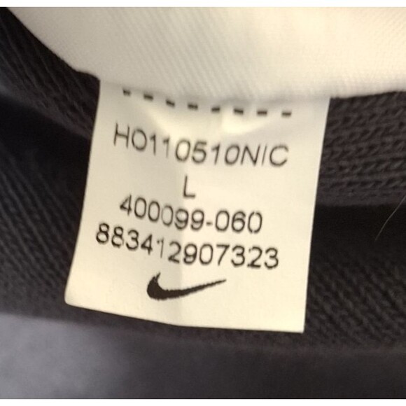 Nike Golf Cover Up Jacket Dri-Fit Mens L Heathered Black 1/4 Zip Sweater - Picture 5 of 9